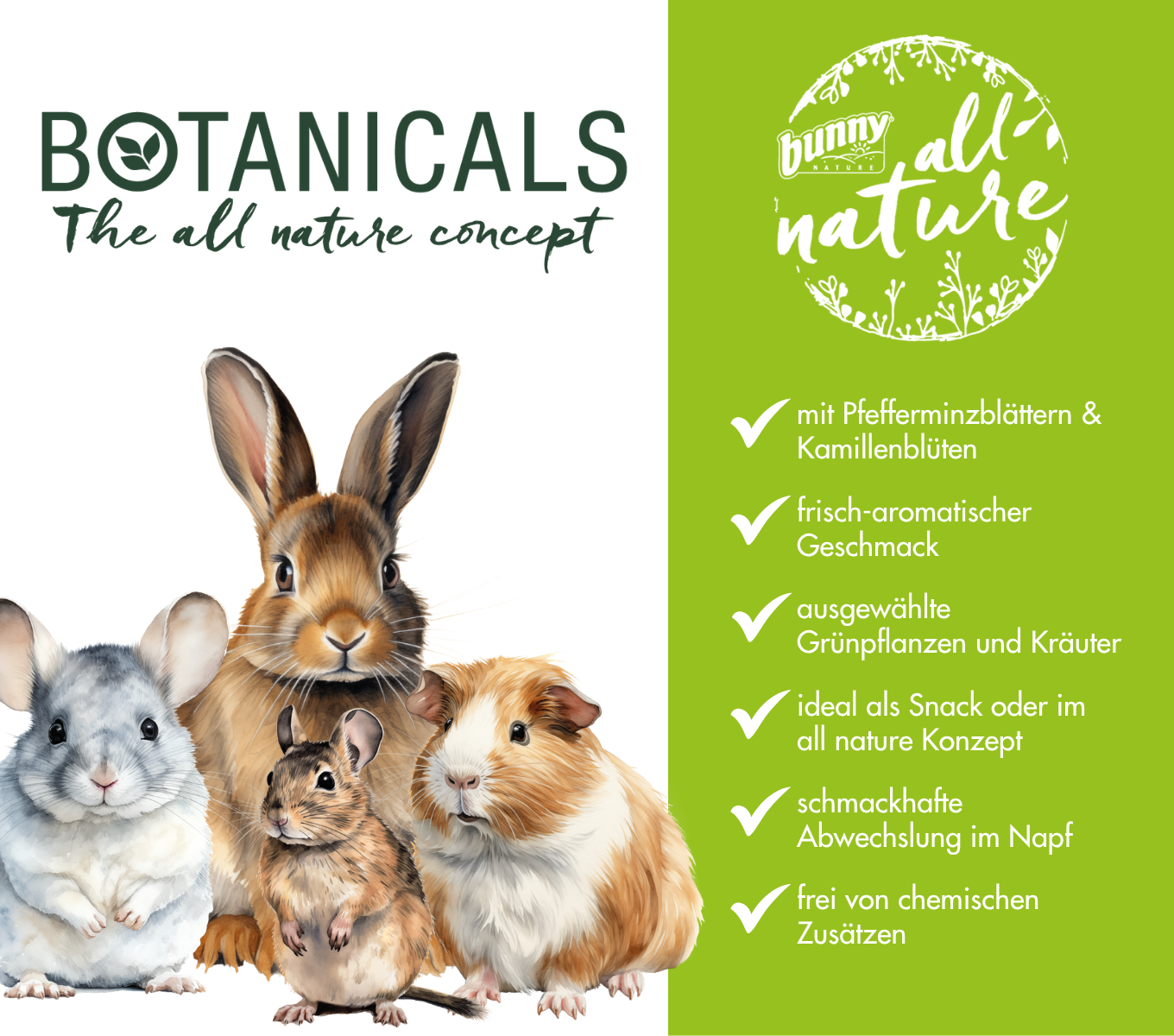 BOTANICALS MAXI MIX - mit Pfefferminzblättern & Kamillenblüten
