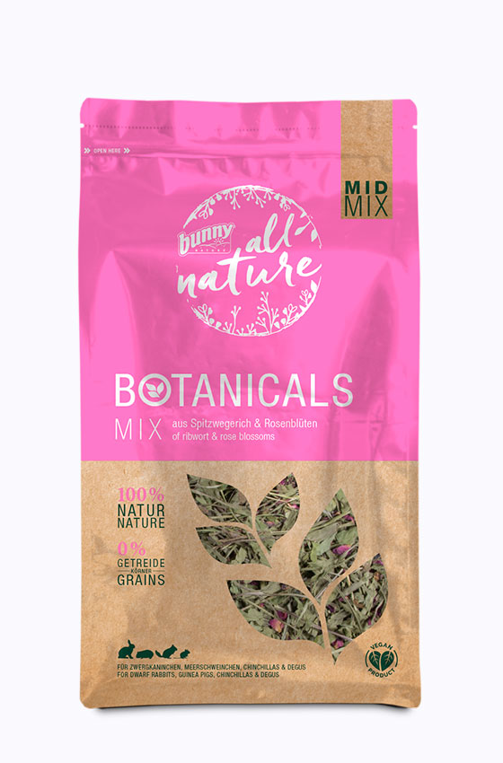 BOTANICALS MID MIX - Mix aus Spitzwegerich & Rosenblüten Packung