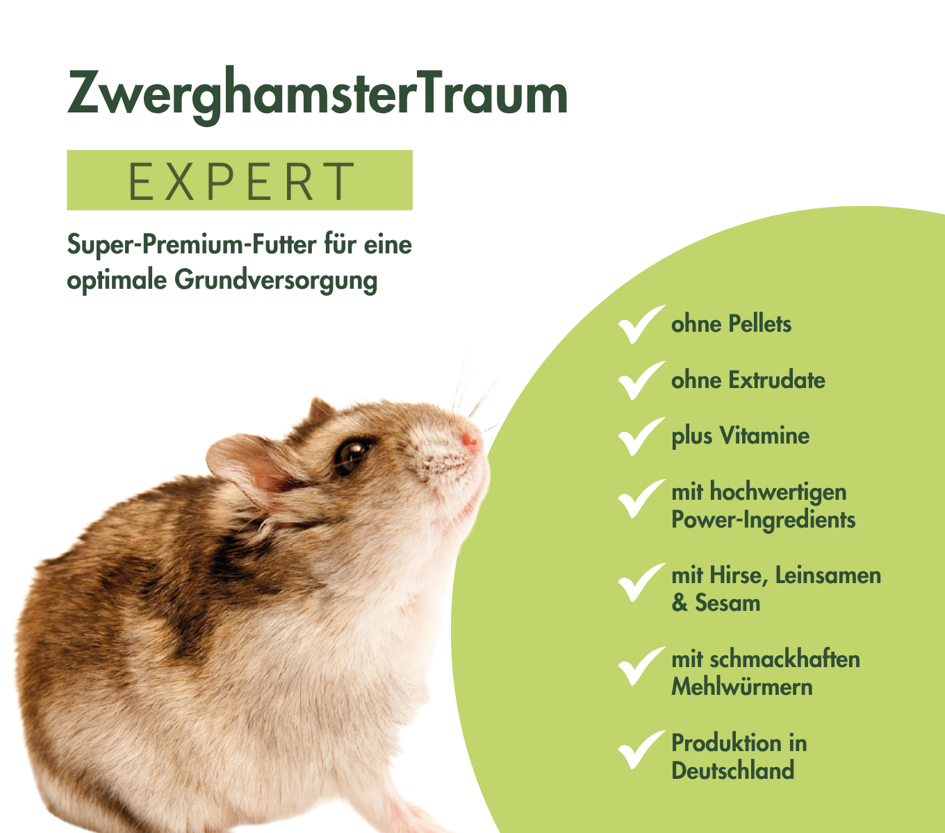 ZwerghamsterTraum EXPERT - Hochwertige Ernährung für Zwerghamster