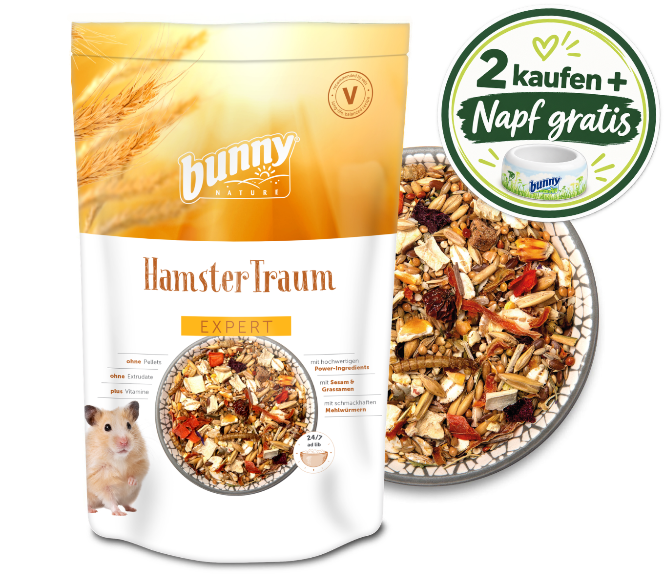 HamsterTraum EXPERT - Premium Nahrung für Hamster