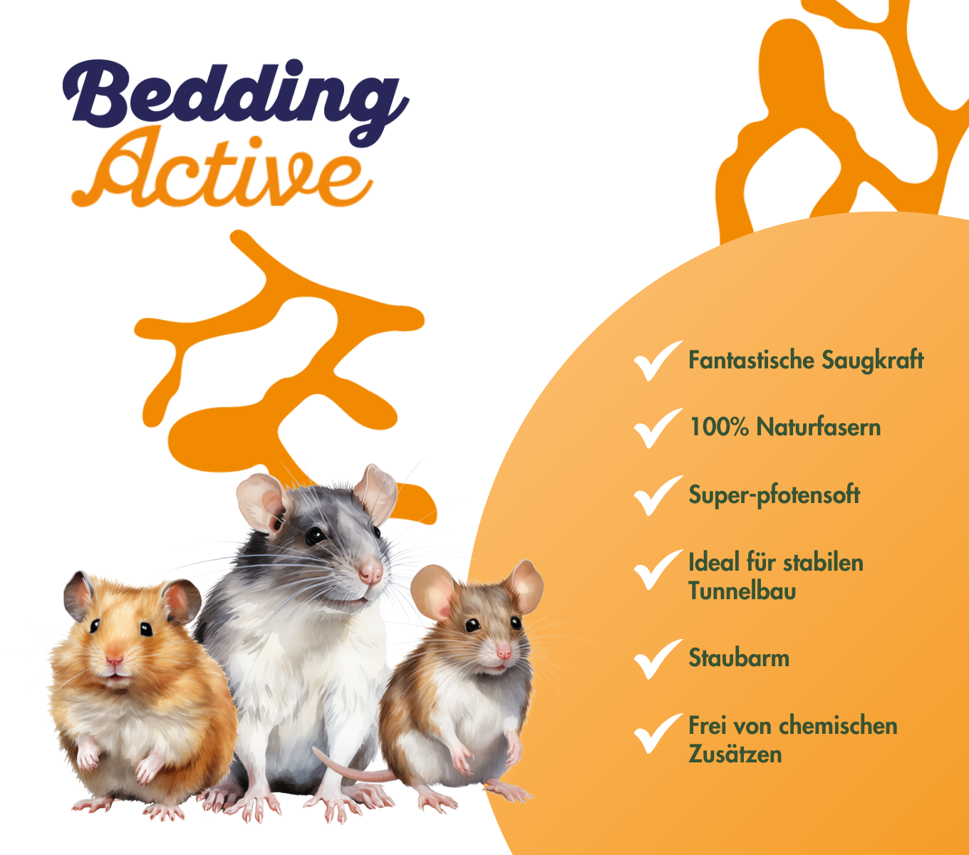 bunnyBedding - Active - Natürliche Einstreu für Nagetiere