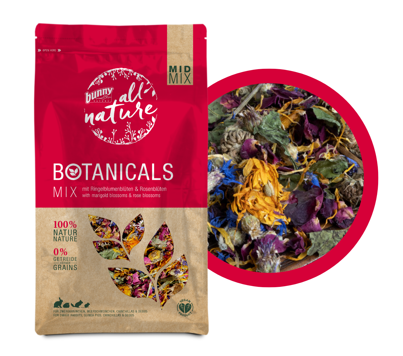 BOTANICALS MID MIX -  mit Ringelblumenblüten & Rosenblüten