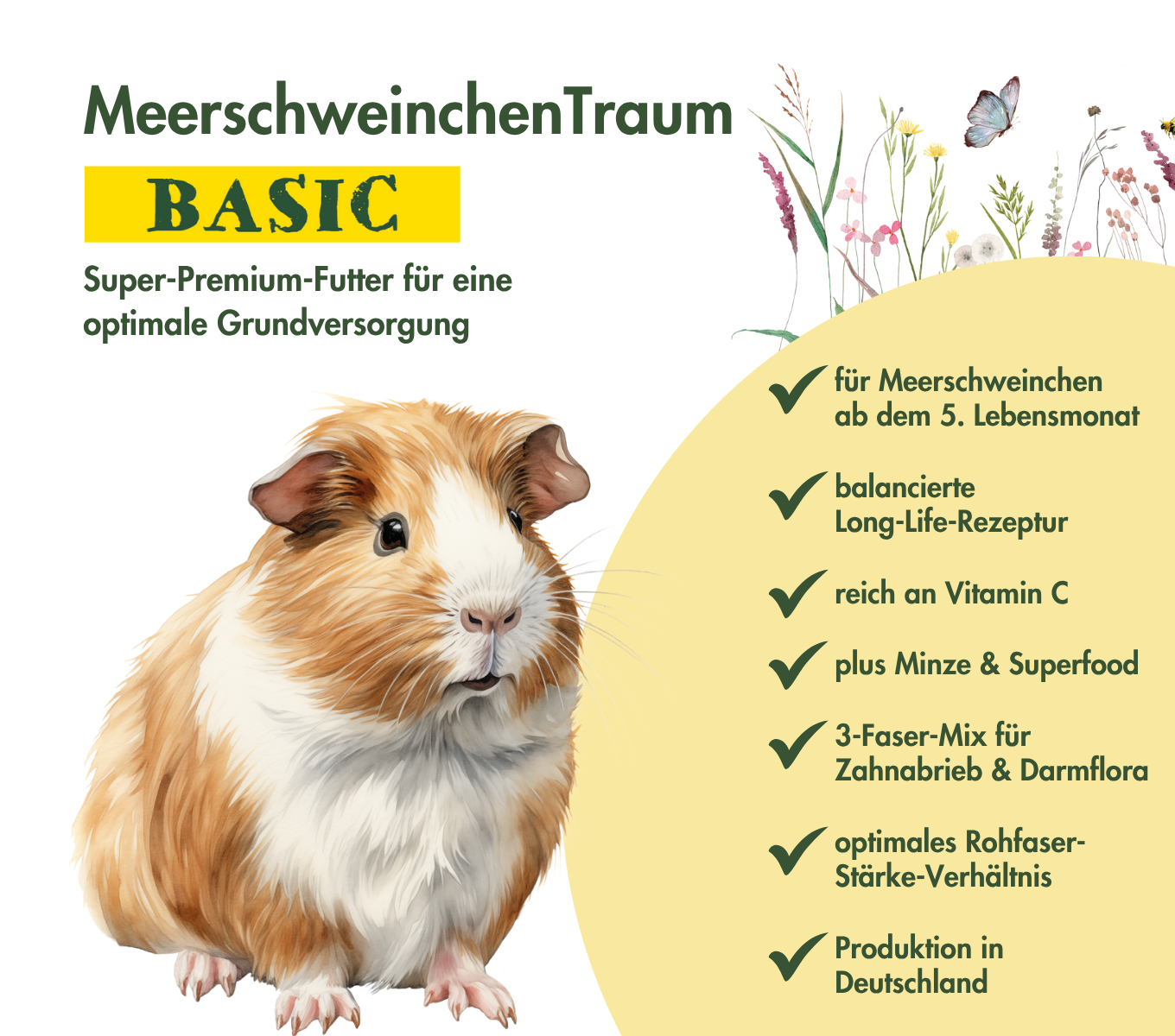 MeerschweinchenTraum BASIC 4 kg