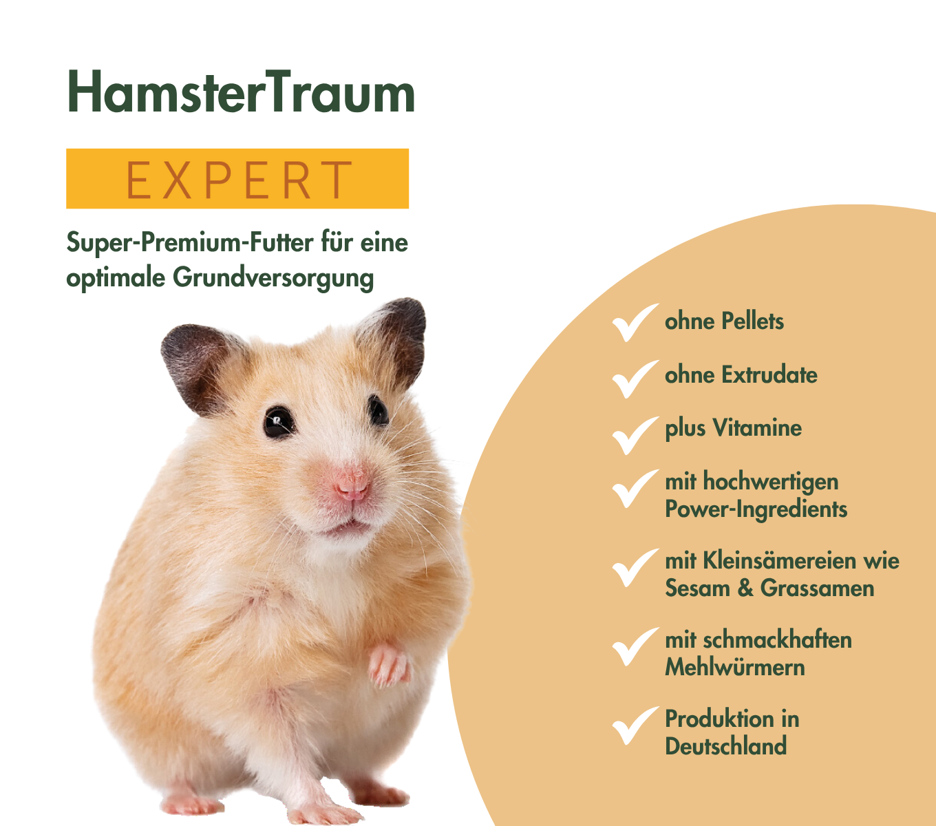 HamsterTraum EXPERT - Premium Nahrung für Hamster