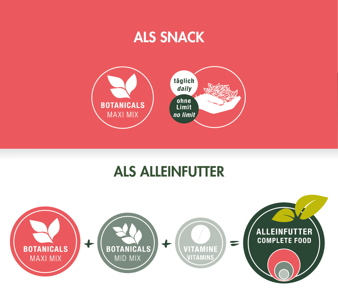 BOTANICALS MAXI MIX - mit Himbeerblättern & Kornblumenblüten